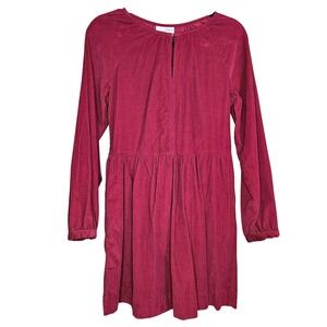Women's Universal Thread Red Corduroy Long Sleeve Dress With Pockets Size XS